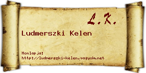 Ludmerszki Kelen névjegykártya